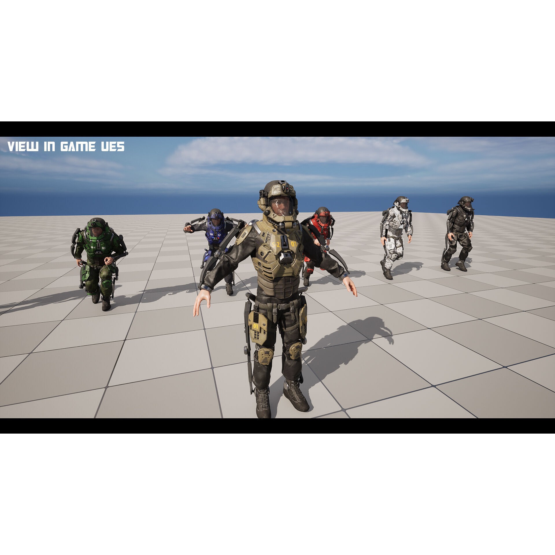 Modular Sci-Fi Soldier Vol 2 - Low-Poly Game-Ready 3D Model - View 21