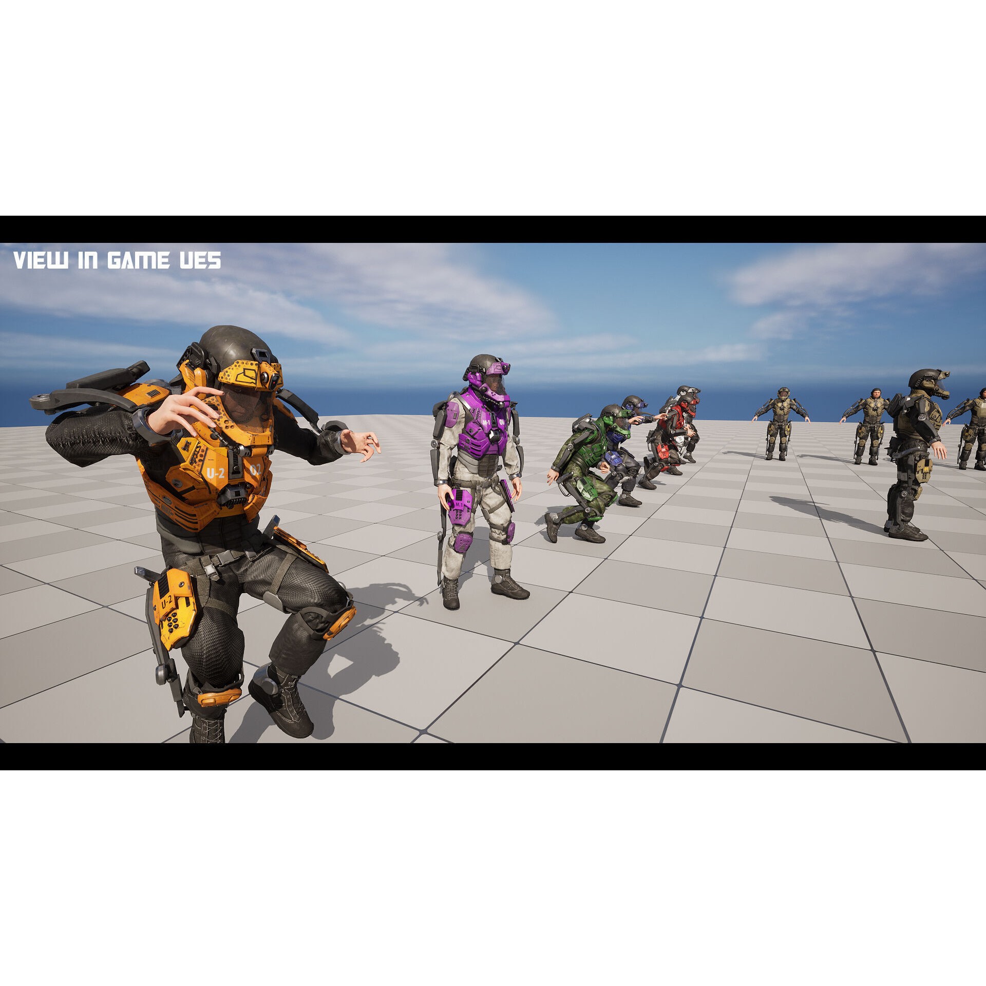 Modular Sci-Fi Soldier Vol 2 - Low-Poly Game-Ready 3D Model - View 22