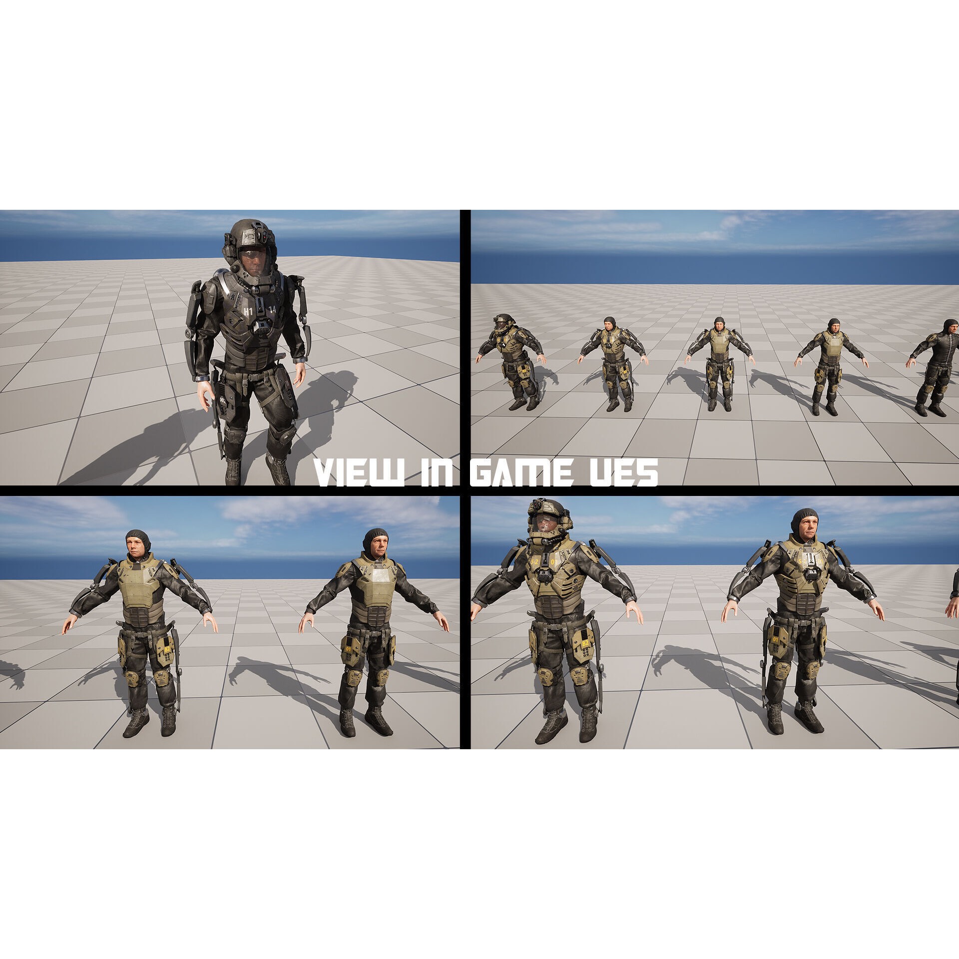 Modular Sci-Fi Soldier Vol 2 - Low-Poly Game-Ready 3D Model - View 25