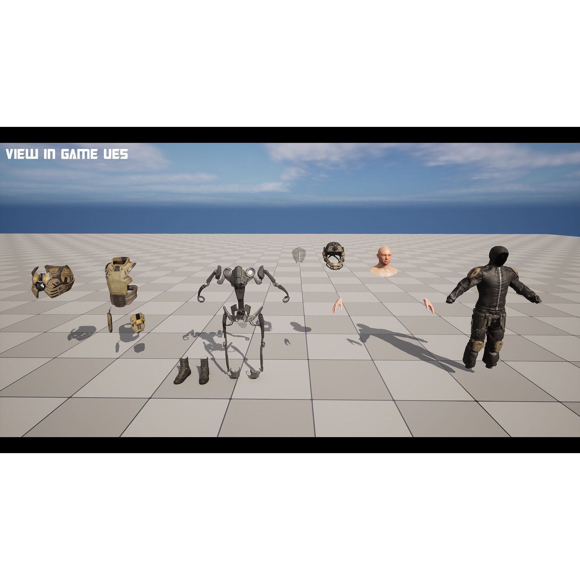 Modular Sci-Fi Soldier Vol 2 - Low-Poly Game-Ready 3D Model - View 26
