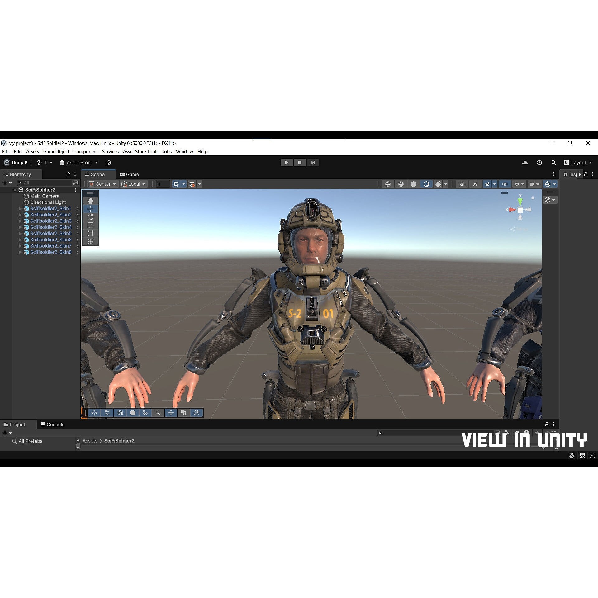 Modular Sci-Fi Soldier Vol 2 - Low-Poly Game-Ready 3D Model - View 30