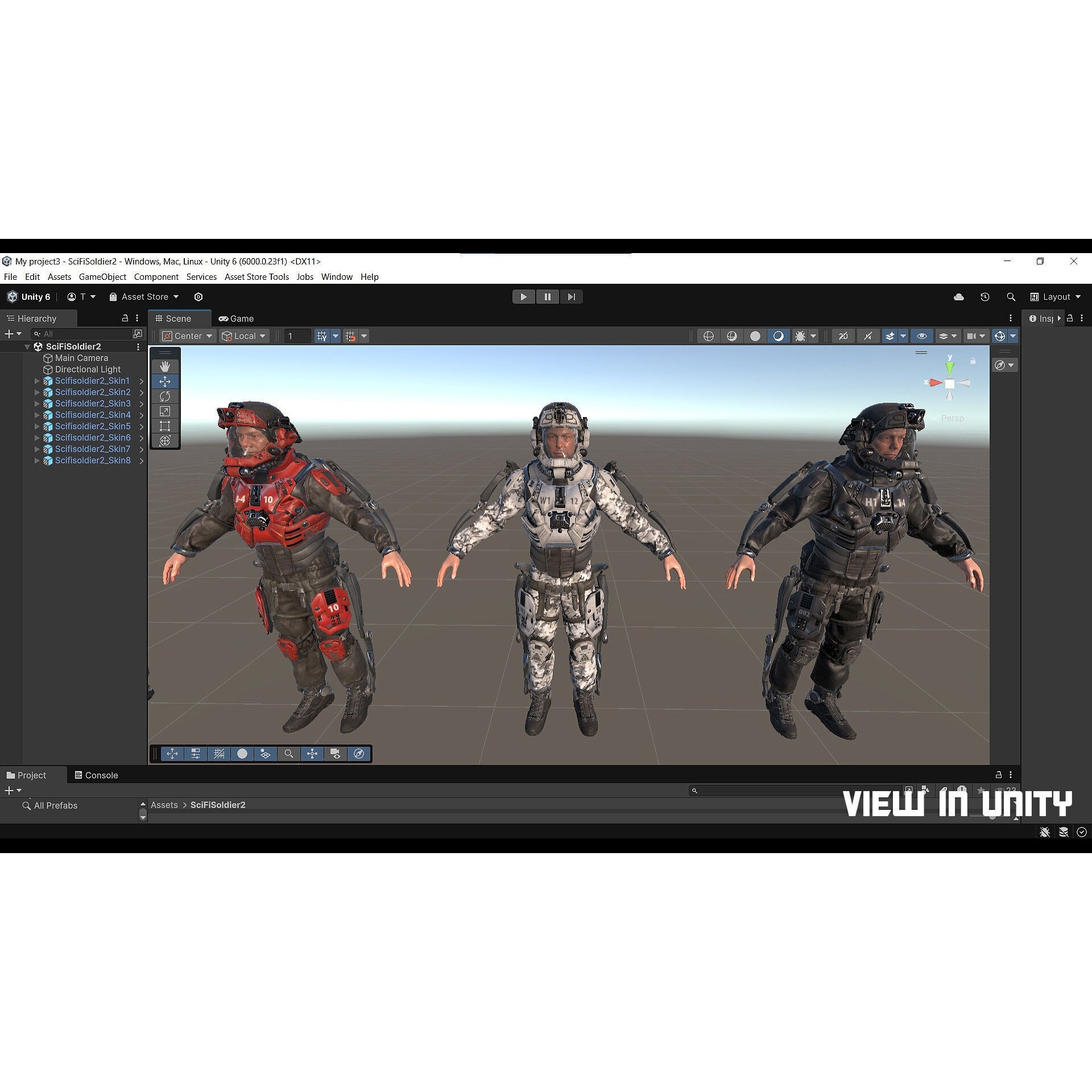 Modular Sci-Fi Soldier Vol 2 - Low-Poly Game-Ready 3D Model - View 31