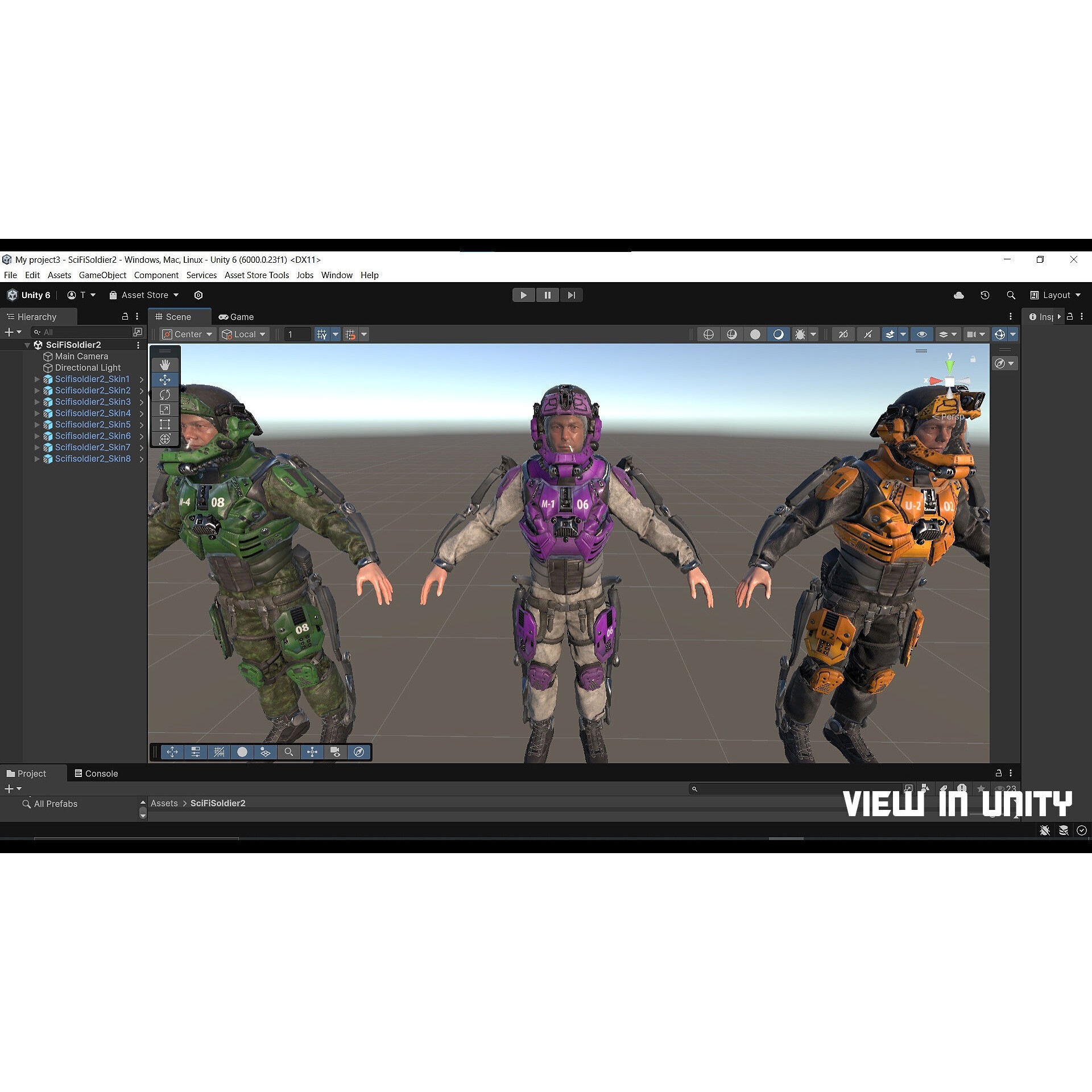 Modular Sci-Fi Soldier Vol 2 - Low-Poly Game-Ready 3D Model - View 32