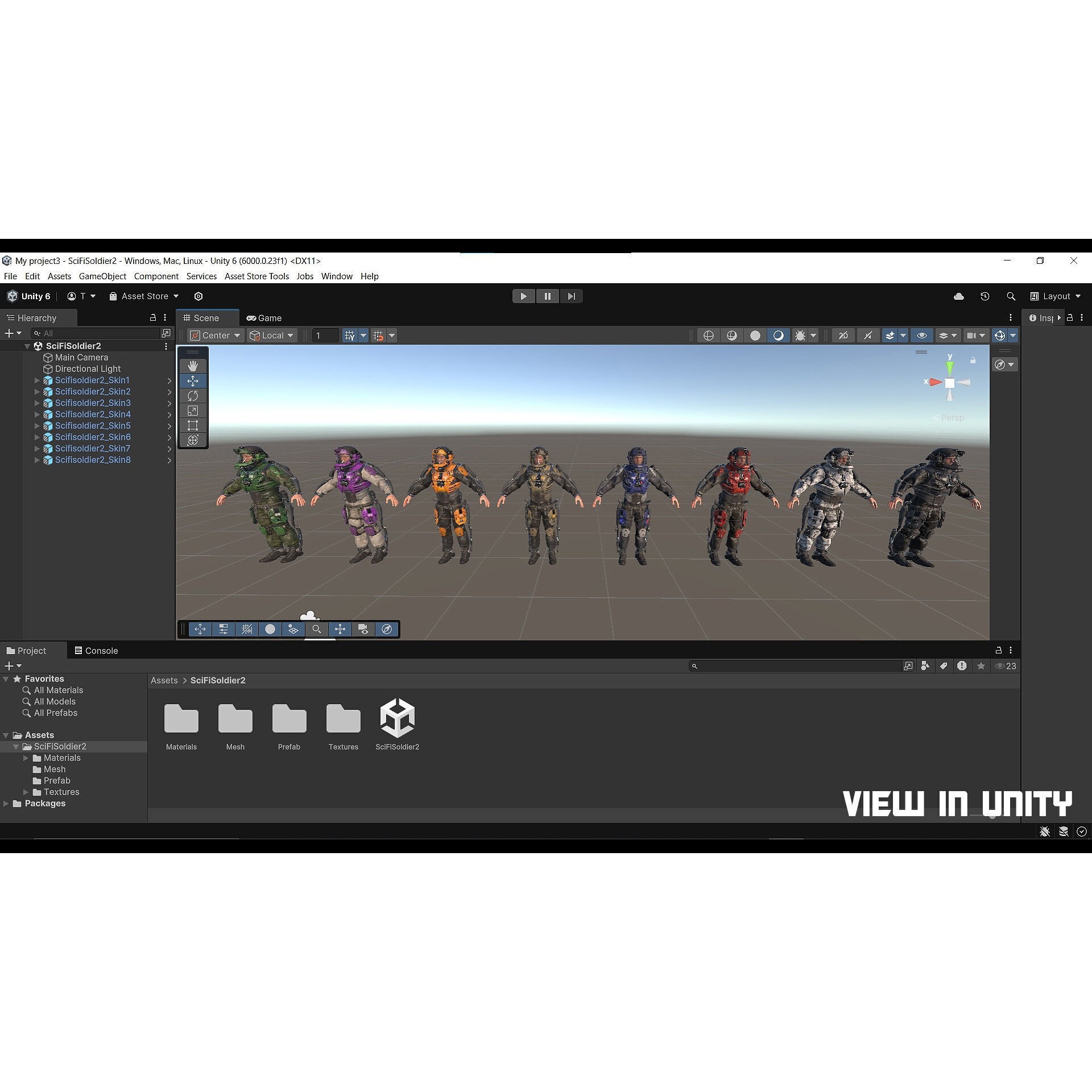 Modular Sci-Fi Soldier Vol 2 - Low-Poly Game-Ready 3D Model - View 34
