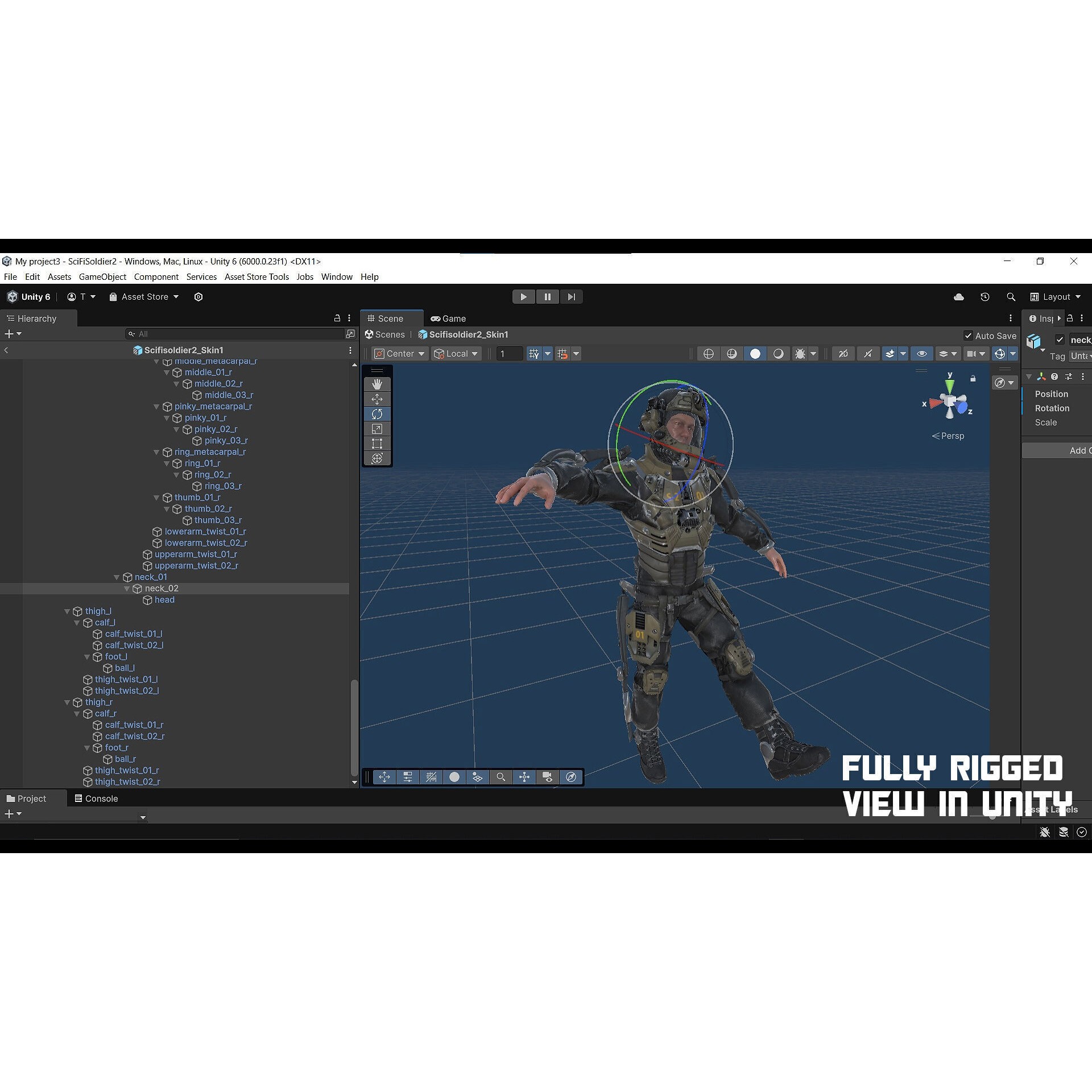 Modular Sci-Fi Soldier Vol 2 - Low-Poly Game-Ready 3D Model - View 39