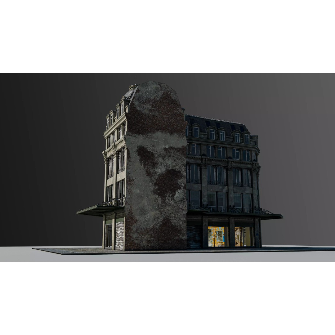 Modular European Department Store 3D Model – Detailed Architecture, Blender, PBR - View 31