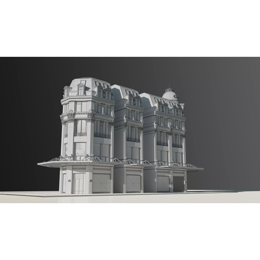 Modular European Department Store 3D Model – Detailed Architecture, Blender, PBR - View 56