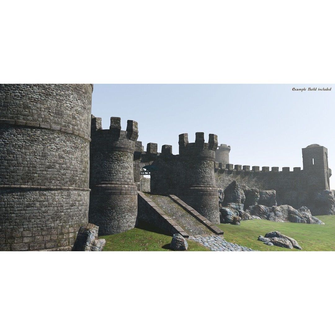 Ancient Fort 3D Model – Game Ready Low-Poly Asset, FBX & Blender - View 10