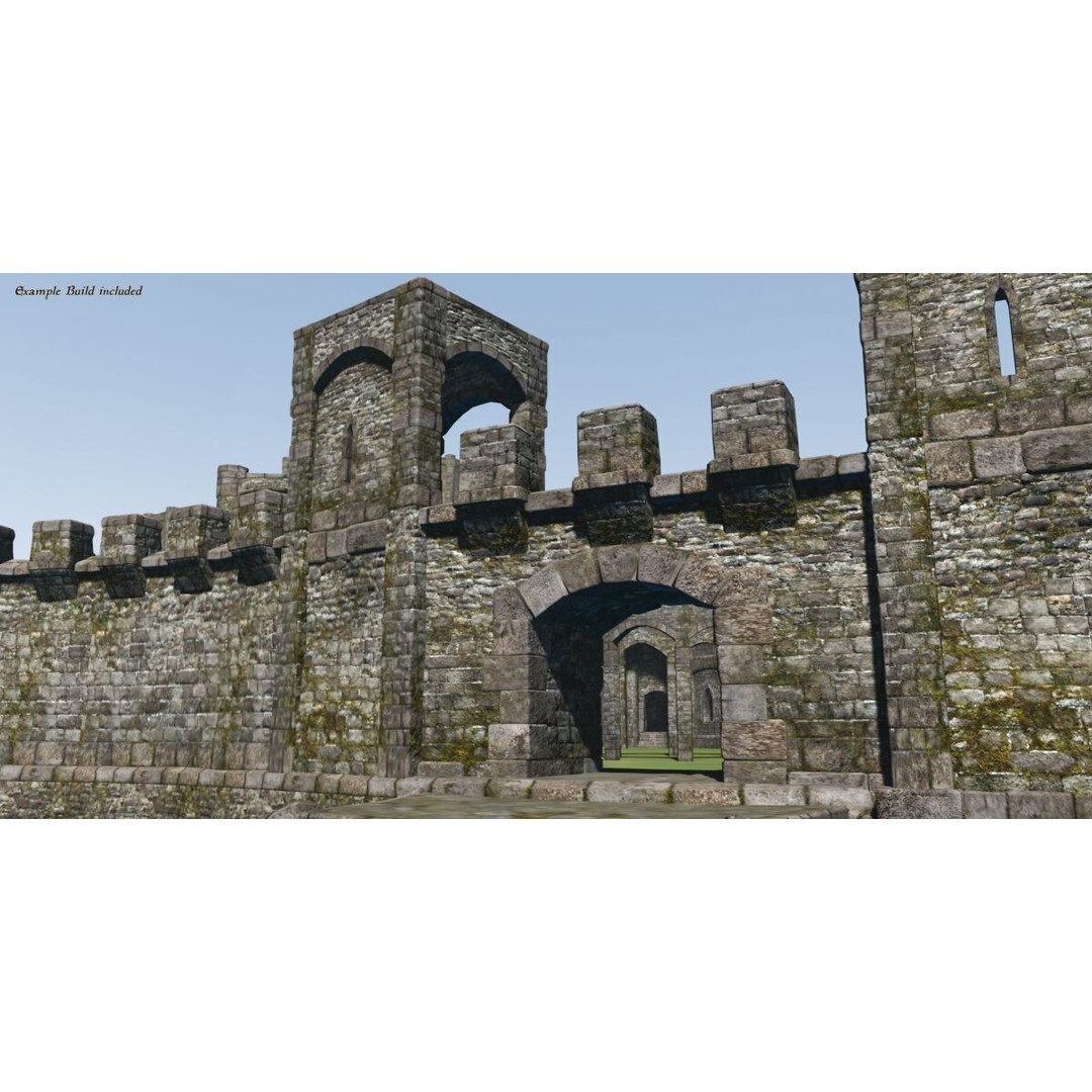 Ancient Fort 3D Model – Game Ready Low-Poly Asset, FBX & Blender - View 11