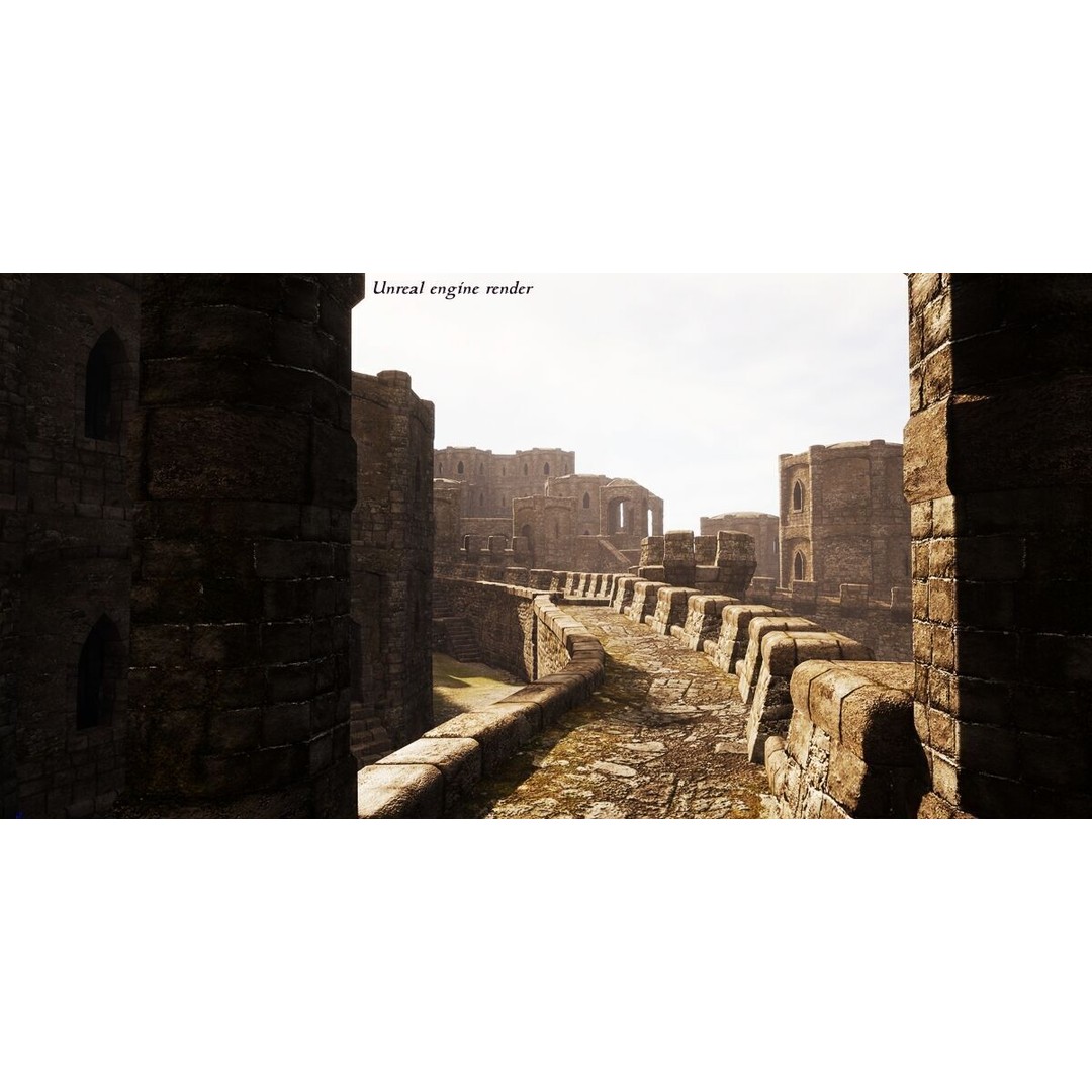 Ancient Fort 3D Model – Game Ready Low-Poly Asset, FBX & Blender - View 16