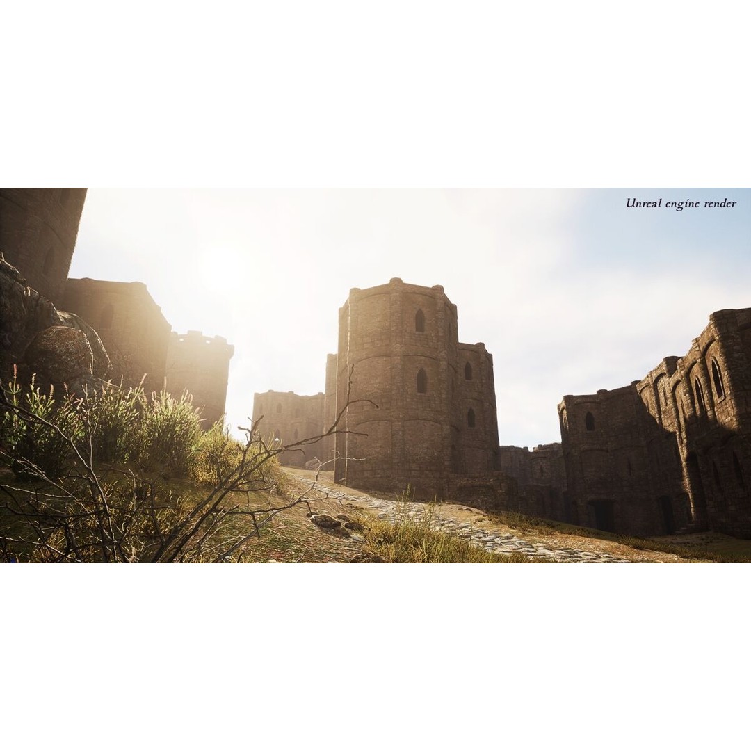 Ancient Fort 3D Model – Game Ready Low-Poly Asset, FBX & Blender - View 17