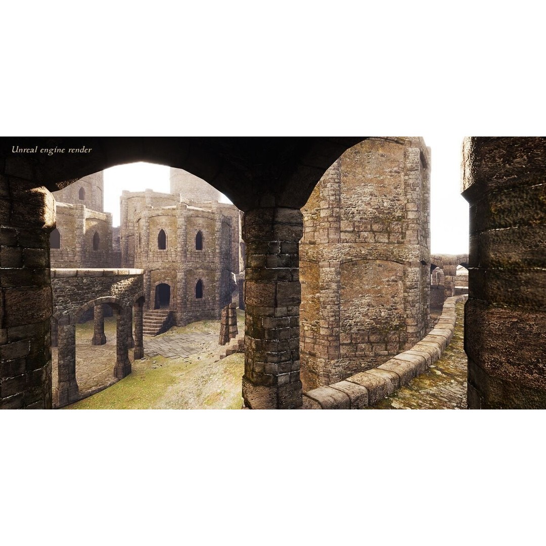 Ancient Fort 3D Model – Game Ready Low-Poly Asset, FBX & Blender - View 18