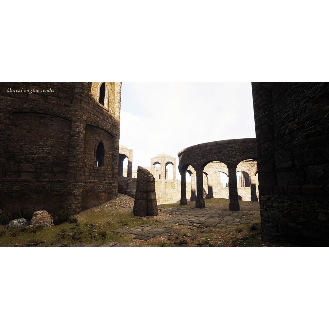 Ancient Fort 3D Model – Game Ready Low-Poly Asset, FBX & Blender - View 19