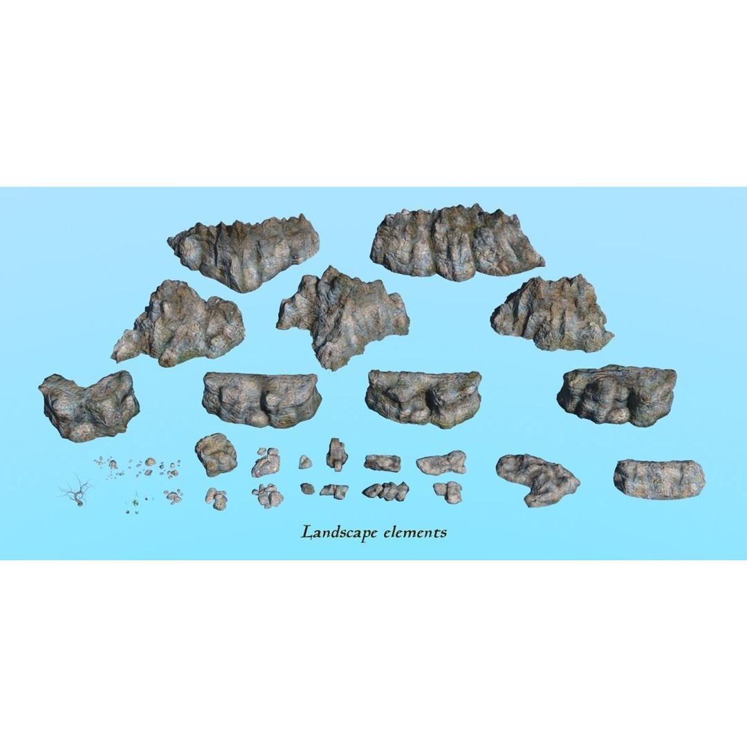 Ancient Fort 3D Model – Game Ready Low-Poly Asset, FBX & Blender - View 8