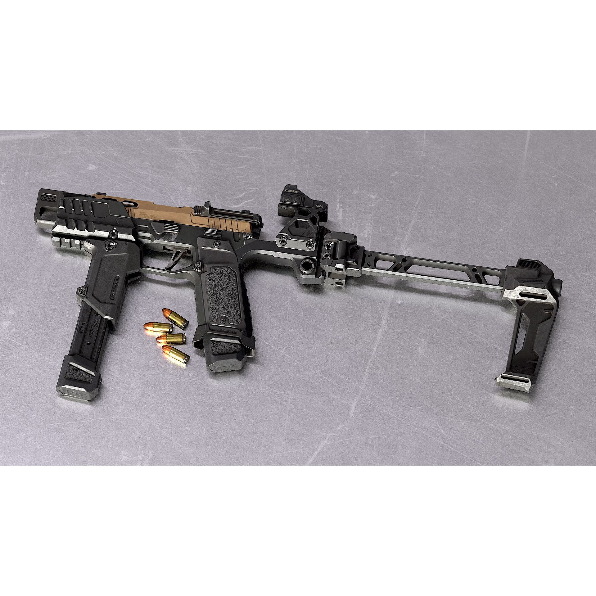 SIG Sauer P320 - Low-Poly Game-Ready 3D Model - View 3