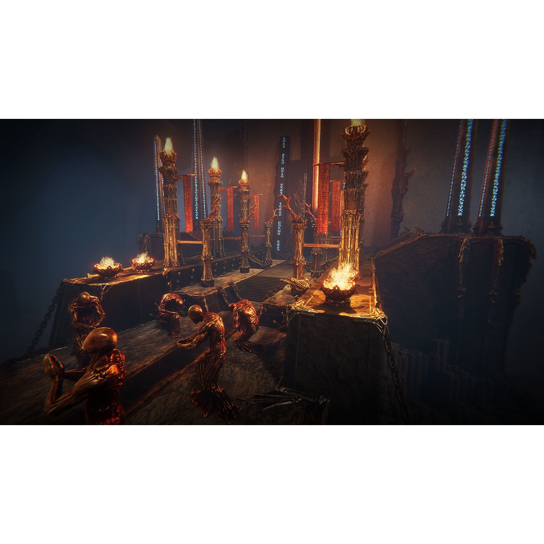 Grim Temple 3D Model – Low Poly Architectural Asset, FBX - View 3