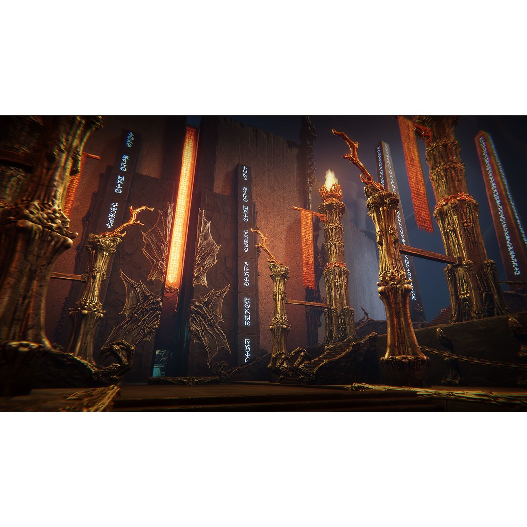Grim Temple 3D Model – Low Poly Architectural Asset, FBX - View 4