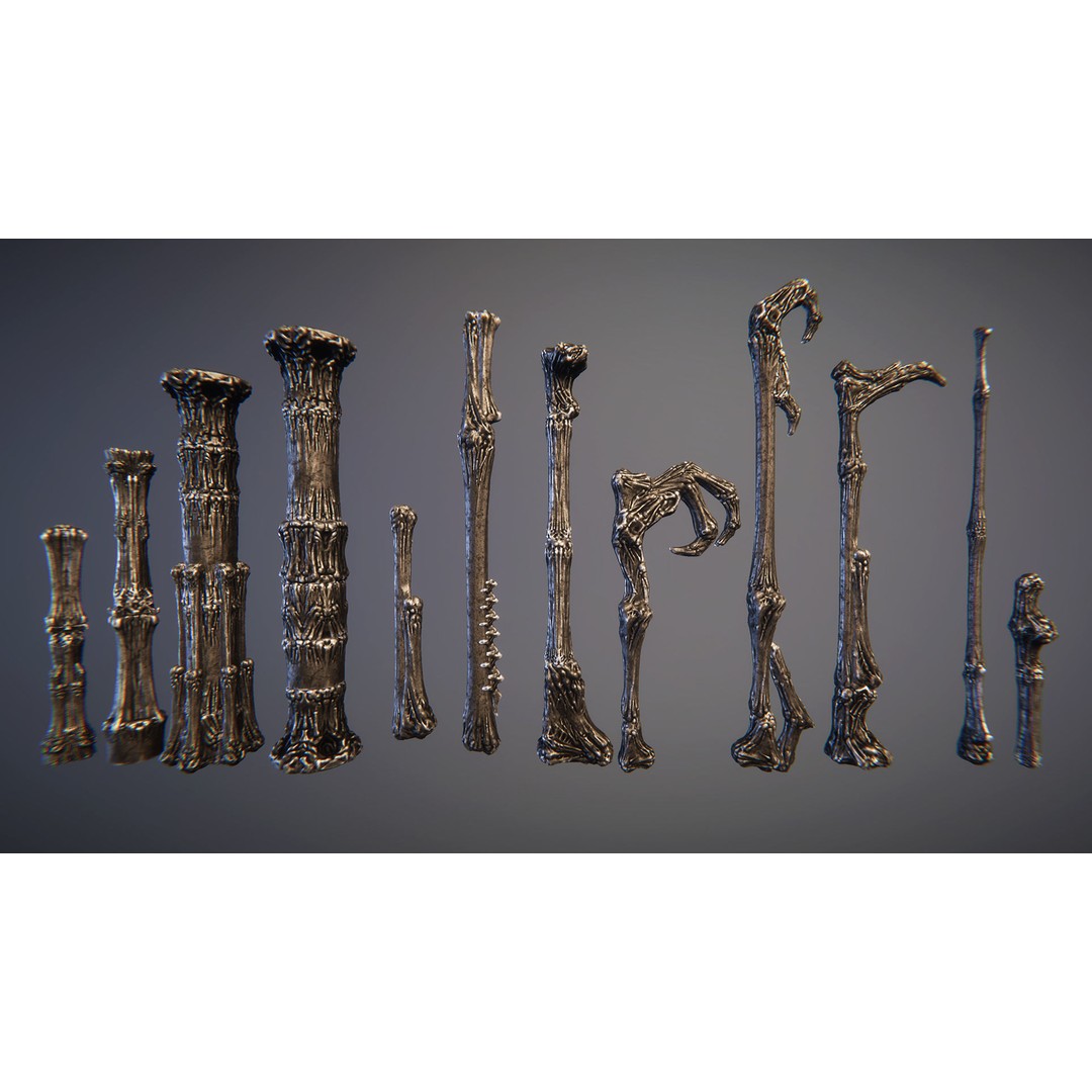 Grim Temple 3D Model – Low Poly Architectural Asset, FBX - View 8