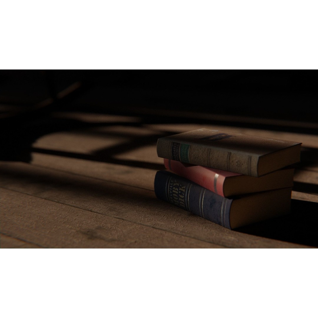 Old Attic 3D Model – Low Poly Interior Scene, FBX, Blender, Game Ready - View 14