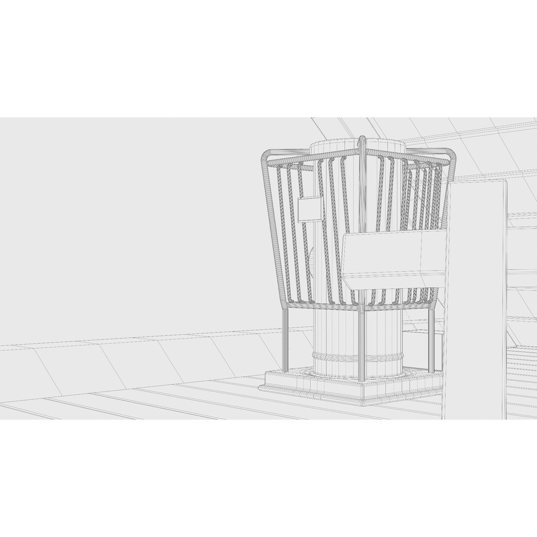 Old Attic 3D Model – Low Poly Interior Scene, FBX, Blender, Game Ready - View 38