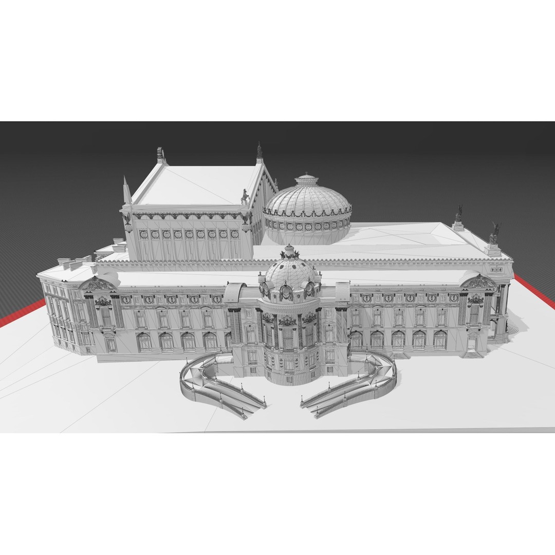 Palais Garnier 3D Model – Historic Opera House, FBX, PBR Textures