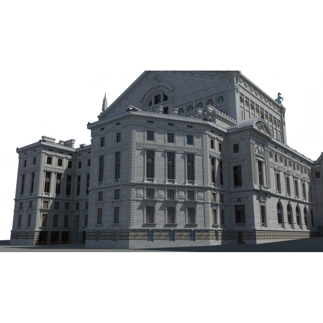 Palais Garnier 3D Model – Historic Opera House, FBX, PBR Textures - View 12