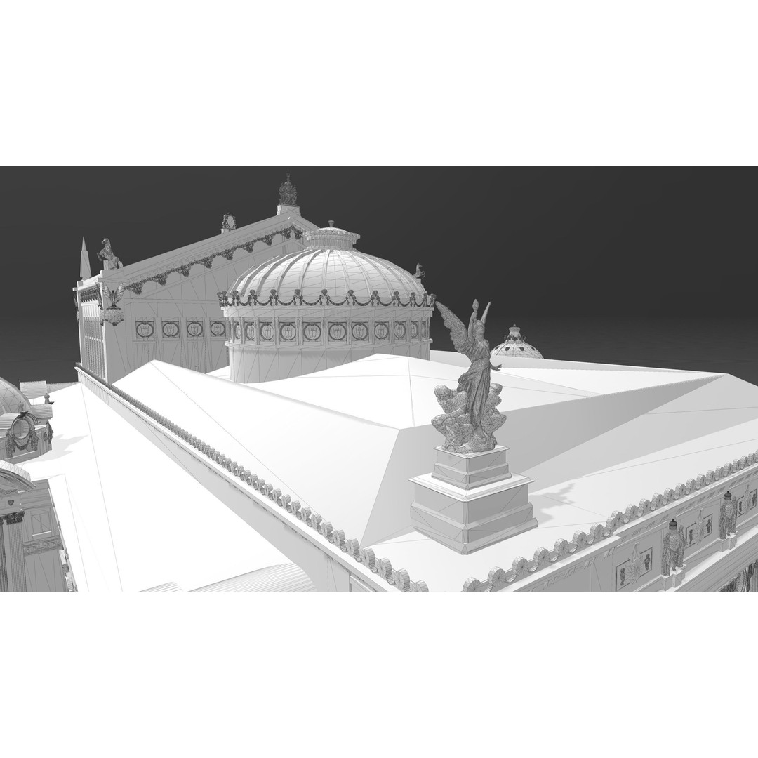 Palais Garnier 3D Model – Historic Opera House, FBX, PBR Textures - View 17