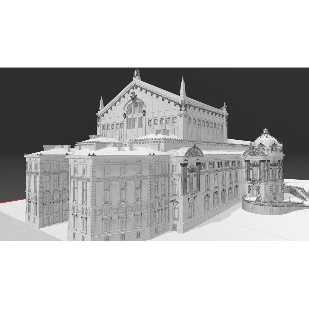 Palais Garnier 3D Model – Historic Opera House, FBX, PBR Textures - View 18