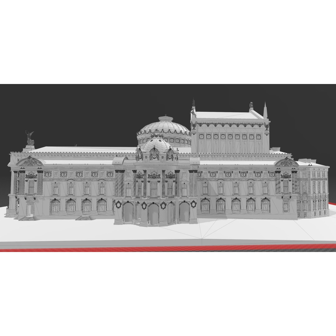 Palais Garnier 3D Model – Historic Opera House, FBX, PBR Textures - View 19