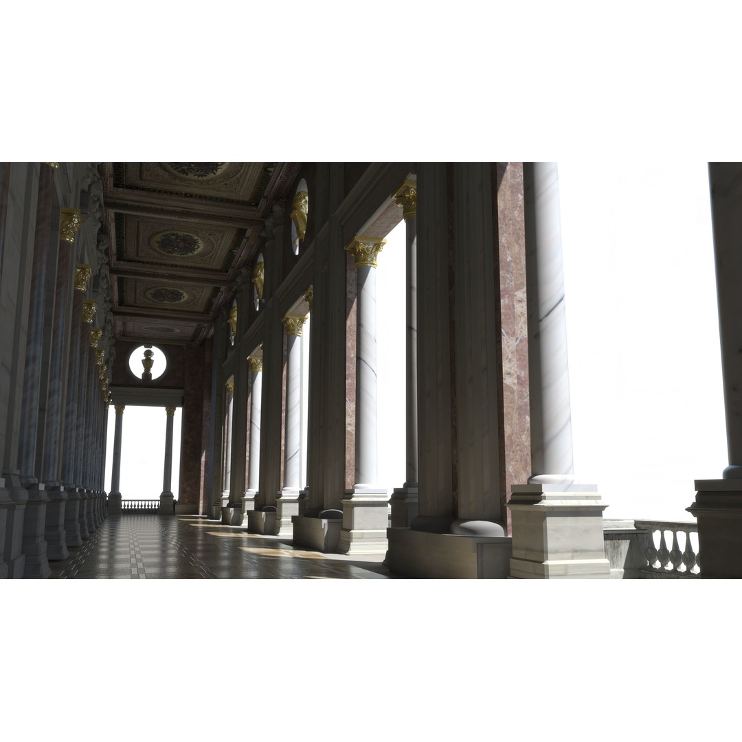 Palais Garnier 3D Model – Historic Opera House, FBX, PBR Textures - View 7