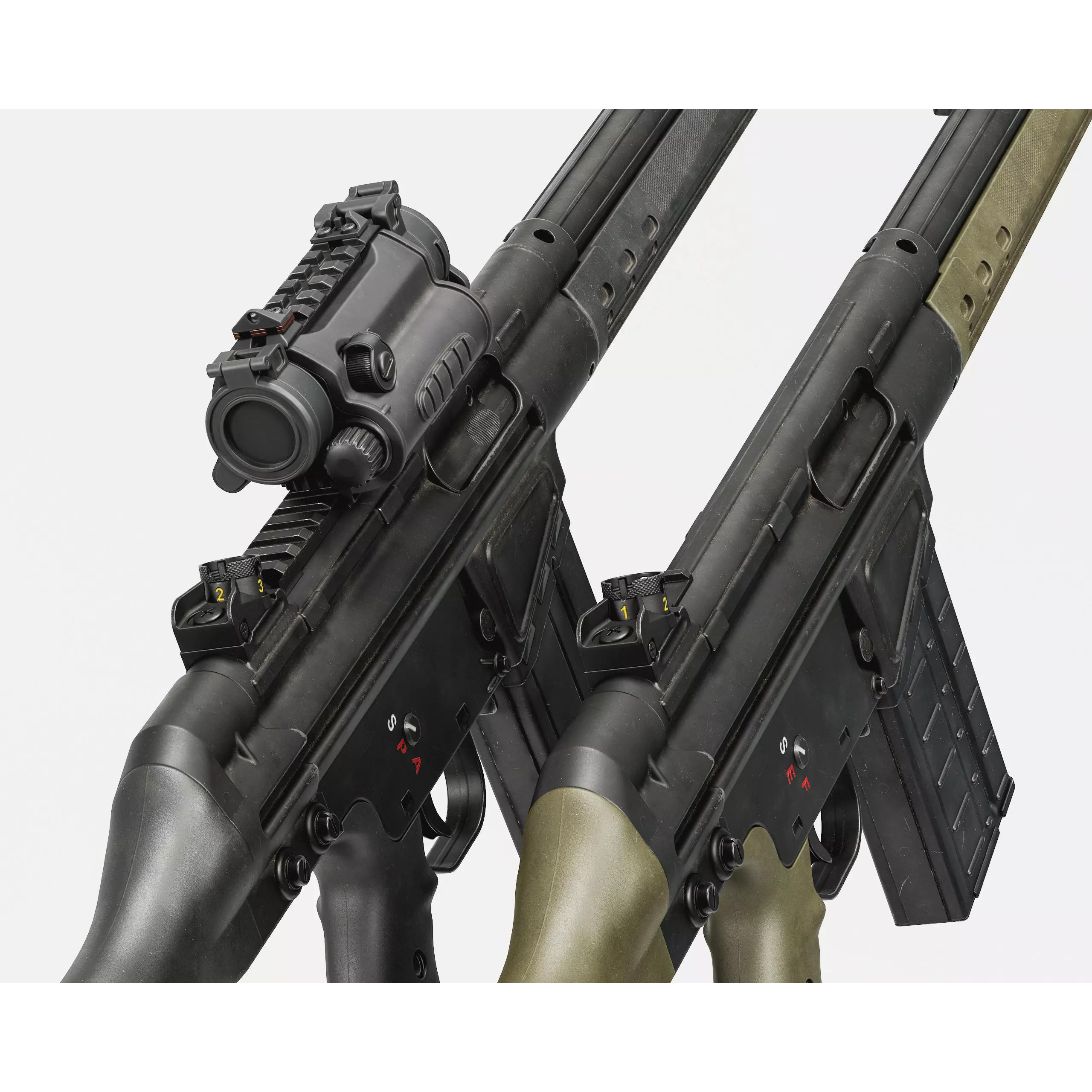 G3-AK4 Rifle - Low-Poly Game-Ready 3D Model - View 2