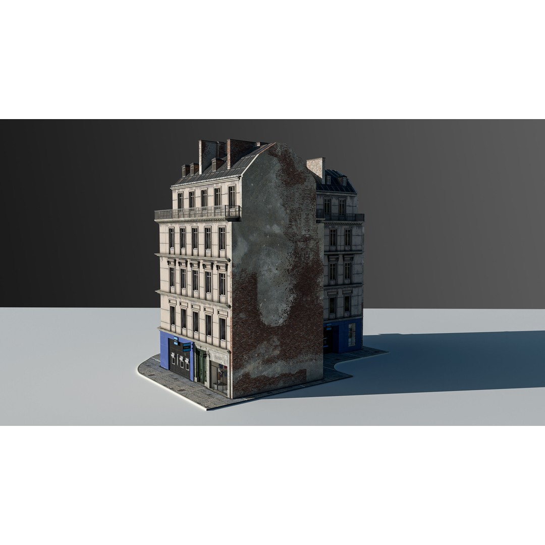 European Commercial Bank 3D Model – PBR Architectural Asset, Blender - View 23