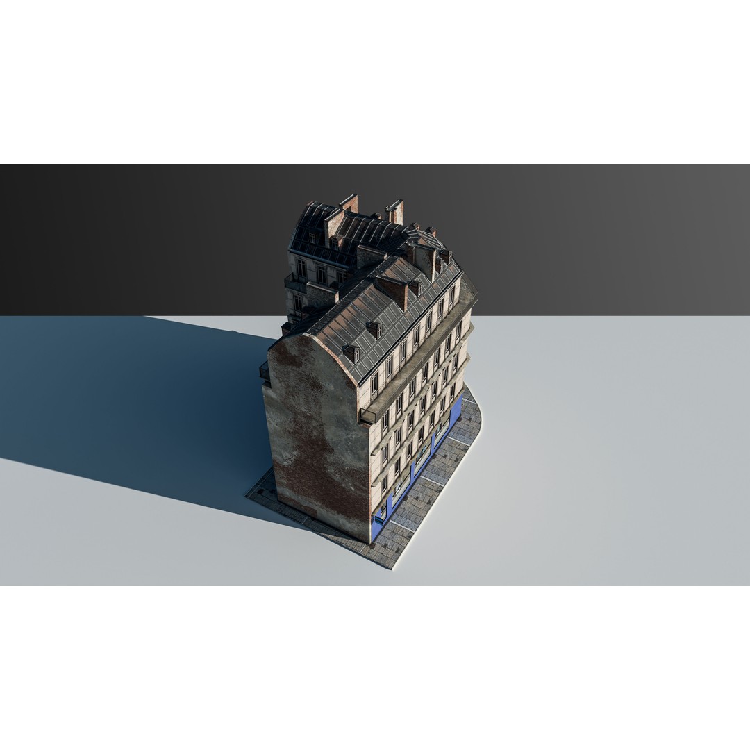 European Commercial Bank 3D Model – PBR Architectural Asset, Blender - View 25