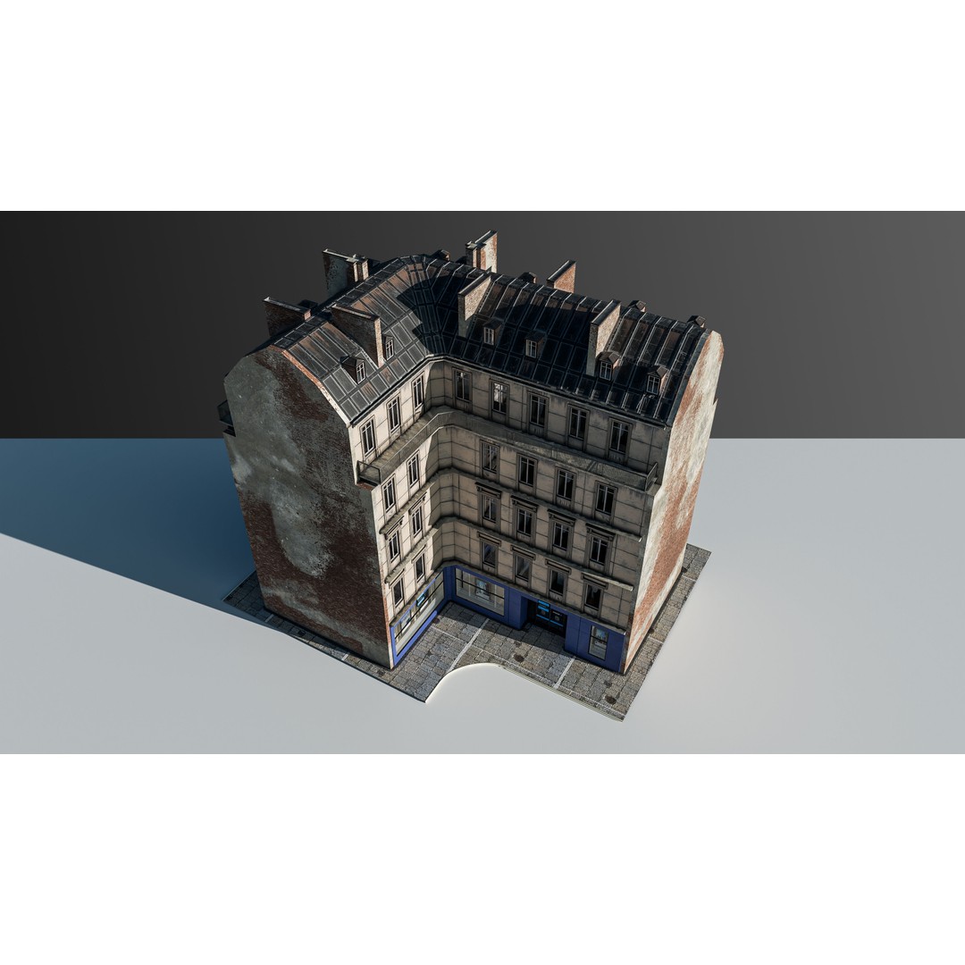 European Commercial Bank 3D Model – PBR Architectural Asset, Blender - View 26