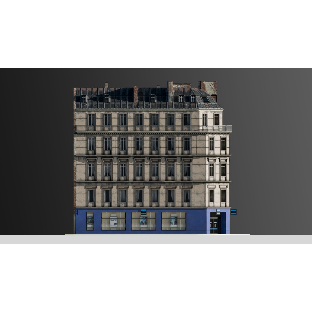 European Commercial Bank 3D Model – PBR Architectural Asset, Blender - View 27