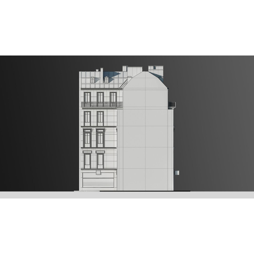European Commercial Bank 3D Model – PBR Architectural Asset, Blender - View 30