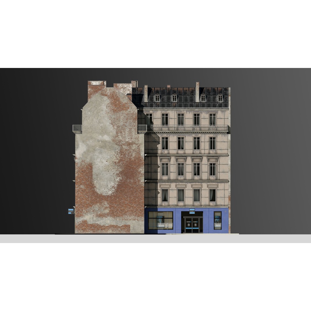 European Commercial Bank 3D Model – PBR Architectural Asset, Blender - View 31