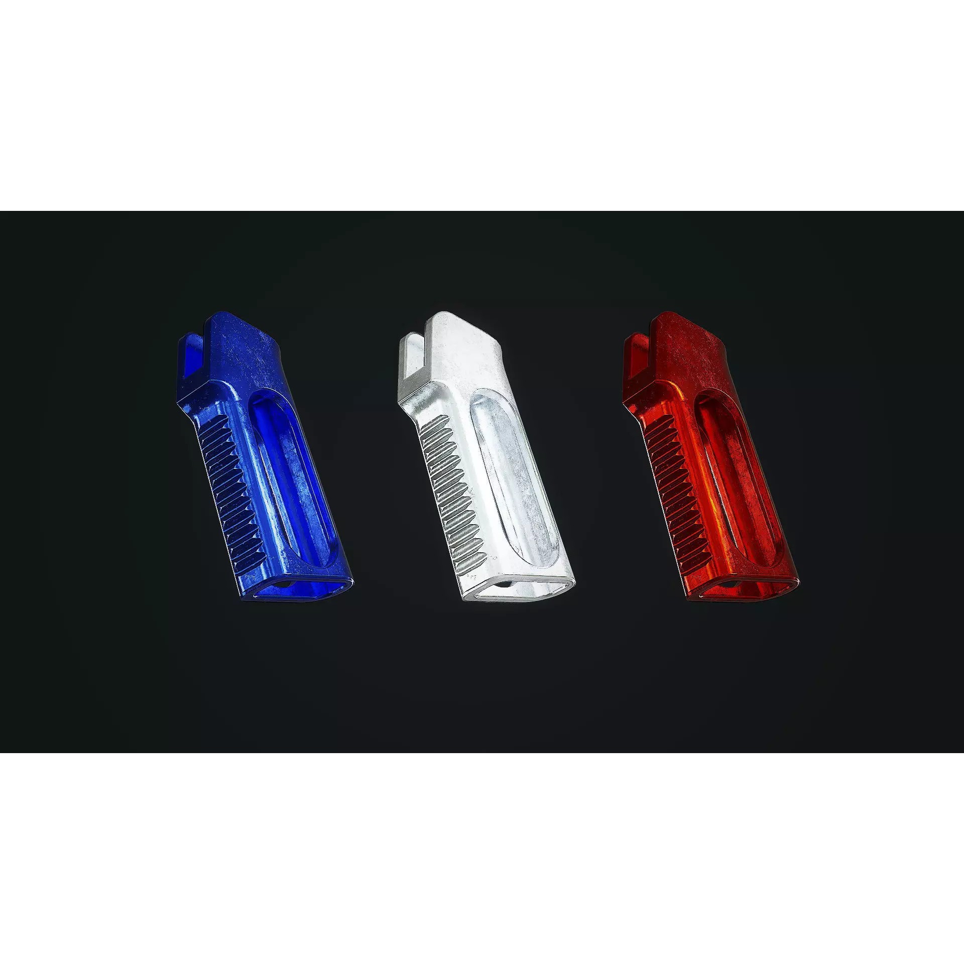 AR15 Skeleton Pistol Grip - Low-Poly Game-Ready 3D Model - View 4