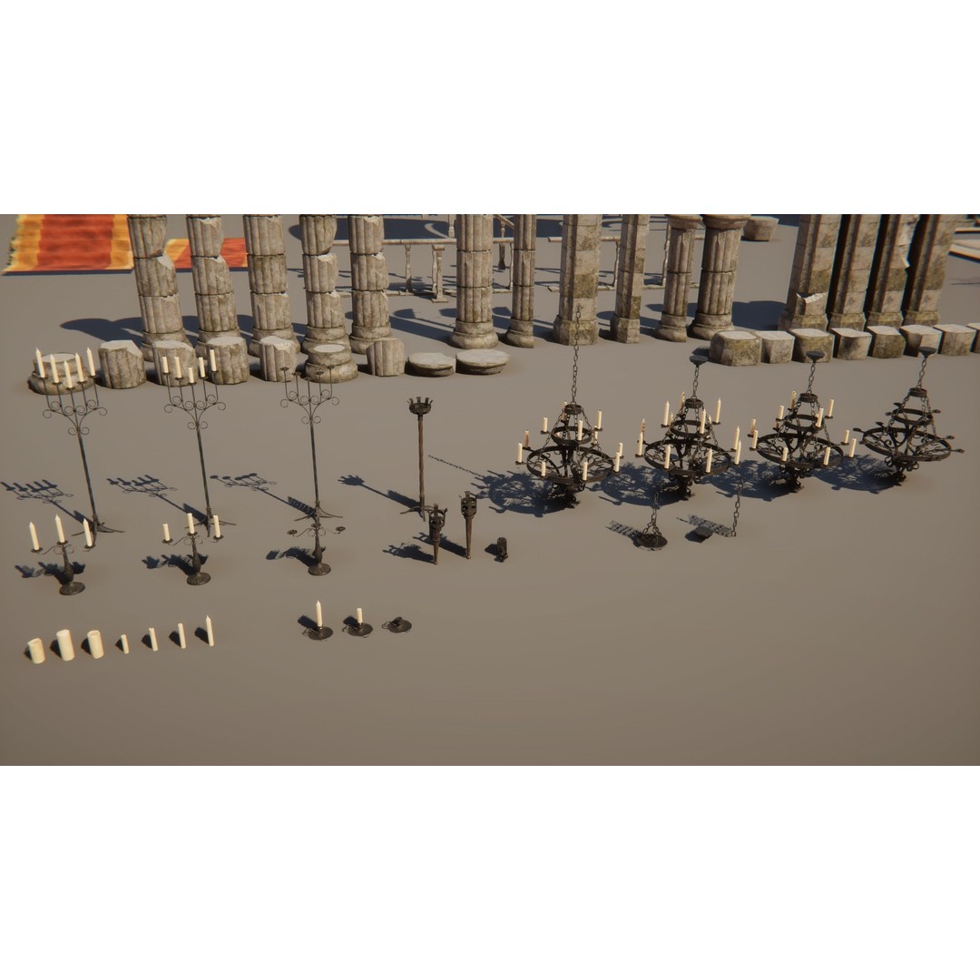 Medieval Dungeon 3D Model – Low Poly Game Ready Asset for Unity, Unreal