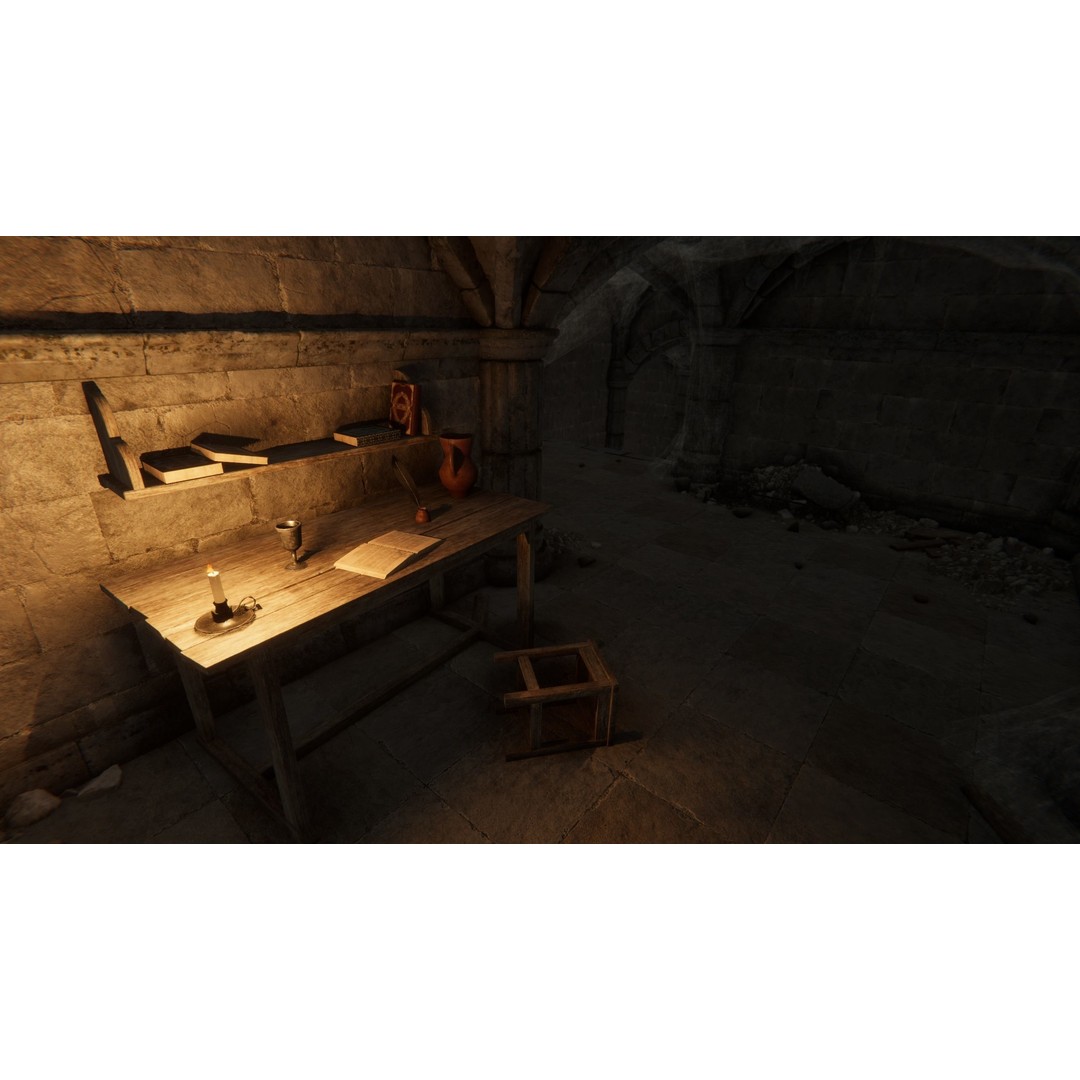 Medieval Dungeon 3D Model – Low Poly Game Ready Asset for Unity, Unreal - View 15