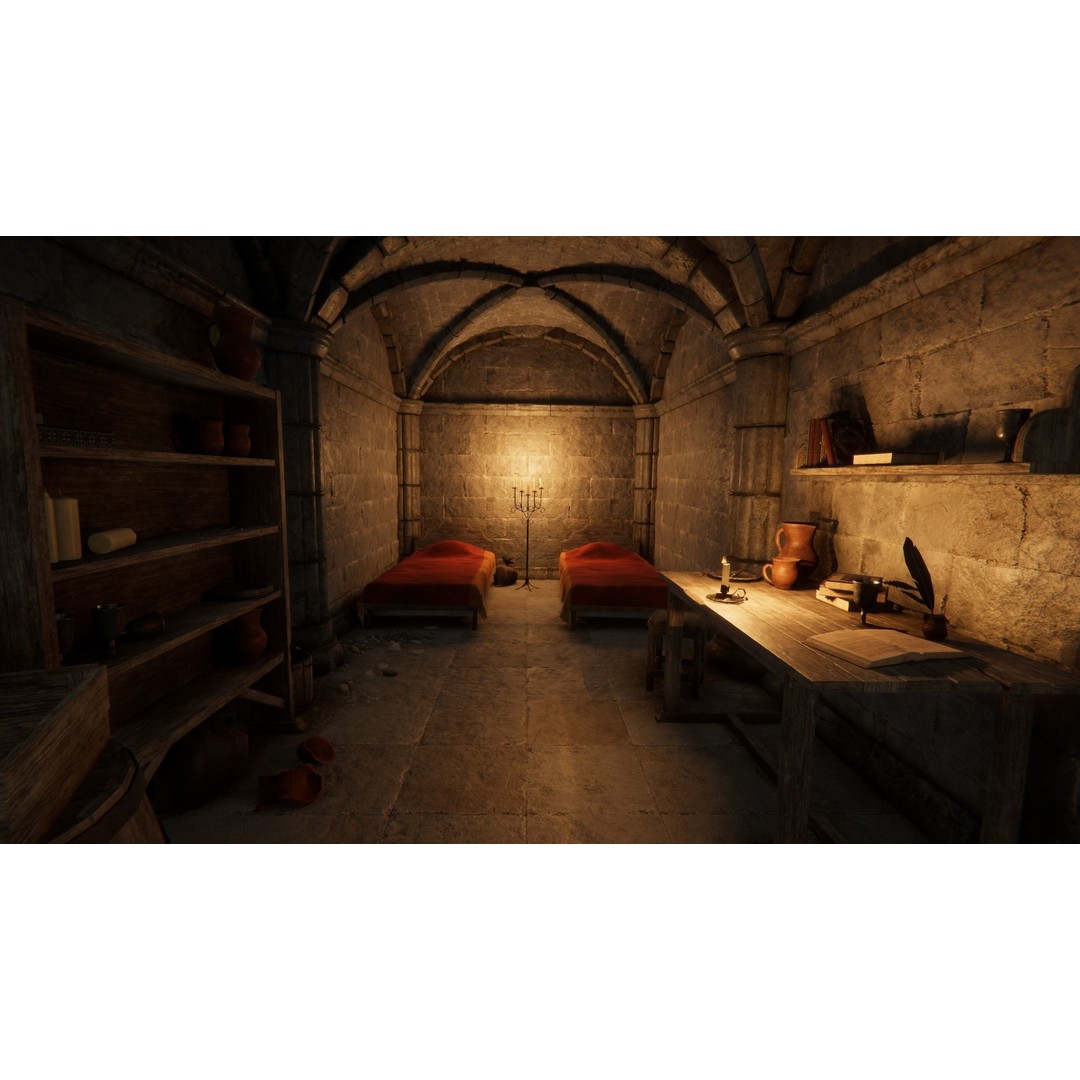 Medieval Dungeon 3D Model – Low Poly Game Ready Asset for Unity, Unreal - View 16