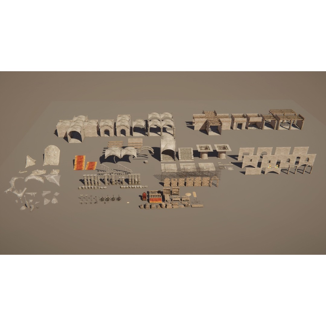 Medieval Dungeon 3D Model – Low Poly Game Ready Asset for Unity, Unreal - View 17