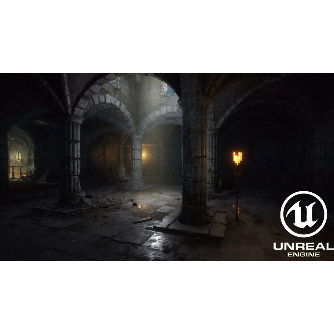Medieval Dungeon 3D Model – Low Poly Game Ready Asset for Unity, Unreal - View 2