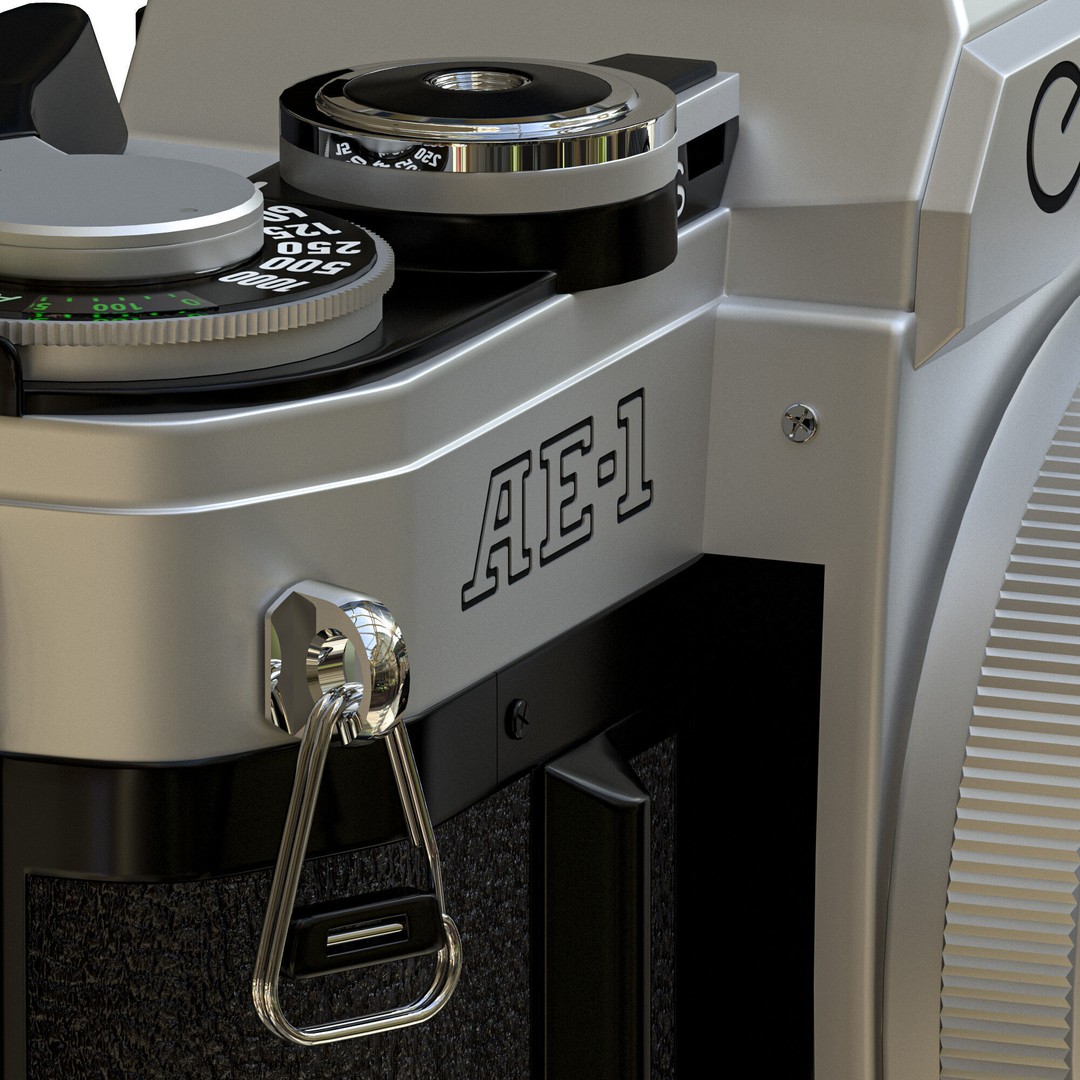 Canon AE-1 3D Model – High Poly Vintage Camera with PBR Textures