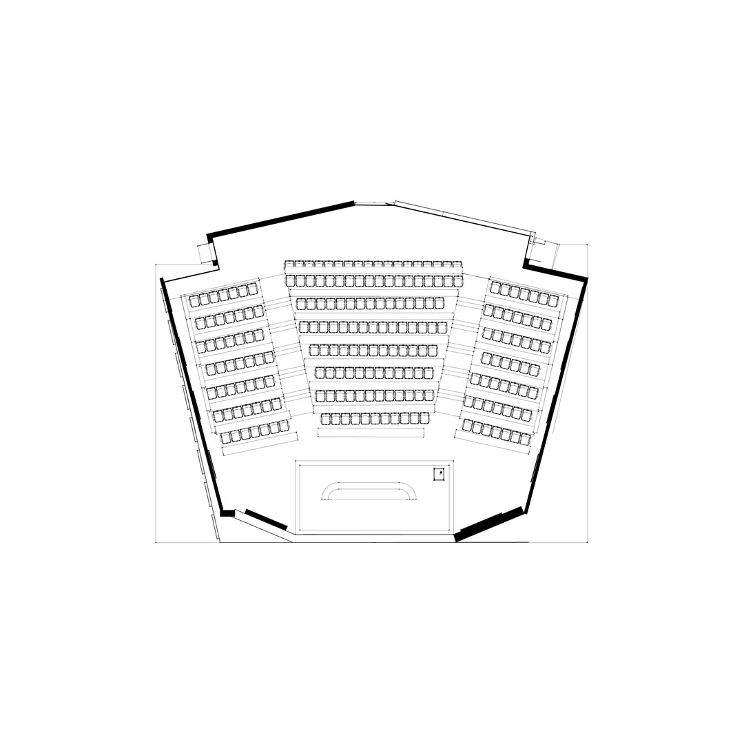 Lecture Hall 3D Model – Low Poly Auditorium with Acoustics, FBX, OBJ - View 16