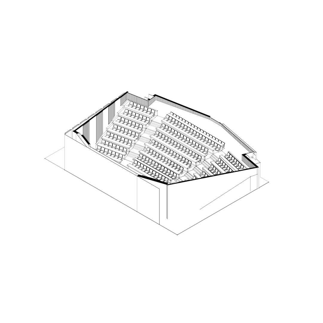 Lecture Hall 3D Model – Low Poly Auditorium with Acoustics, FBX, OBJ - View 29