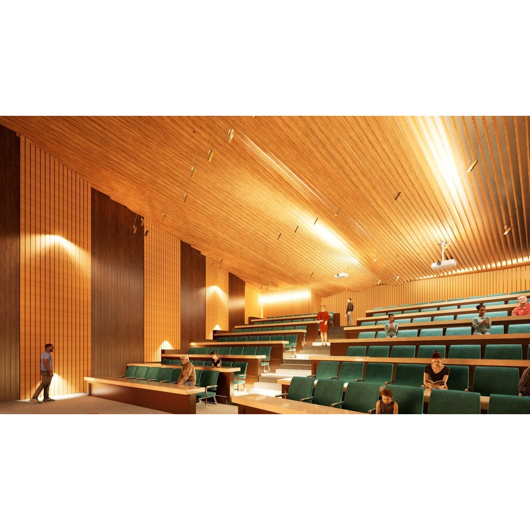 Lecture Hall 3D Model – Low Poly Auditorium with Acoustics, FBX, OBJ - View 36