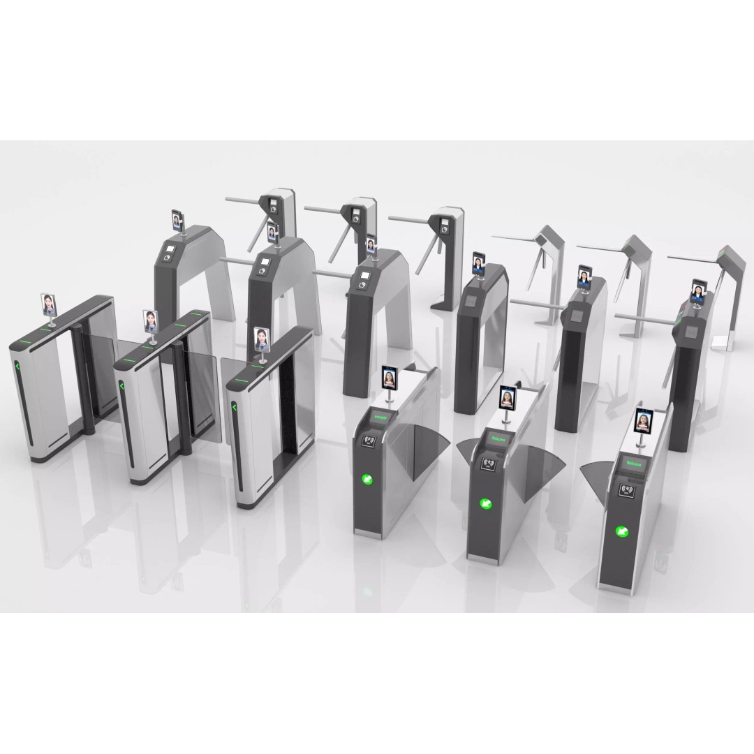 Automatic Turnstiles Gate 3D Model – Architectural Access Control, FBX, OBJ - View 2