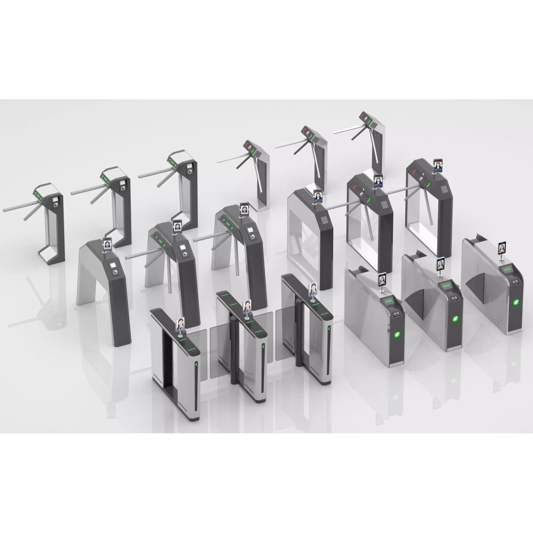 Automatic Turnstiles Gate 3D Model – Architectural Access Control, FBX, OBJ - View 3