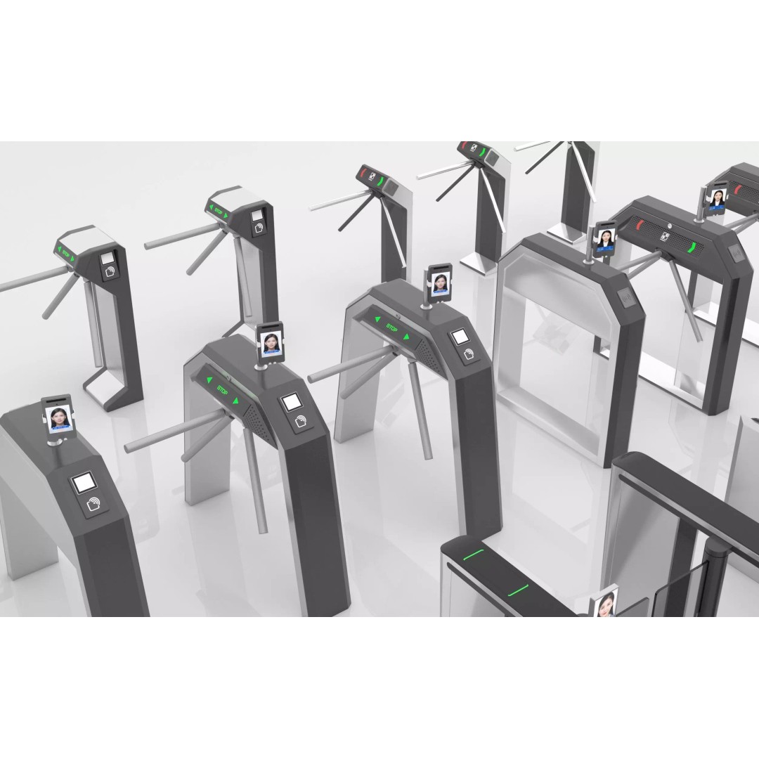 Automatic Turnstiles Gate 3D Model – Architectural Access Control, FBX, OBJ - View 4